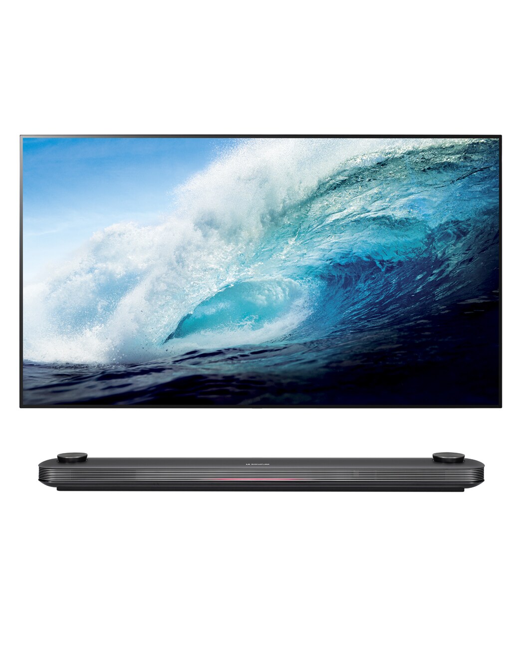 Vue avant de 77&#34; LG SIGNATURE OLED TV OLED77W7V