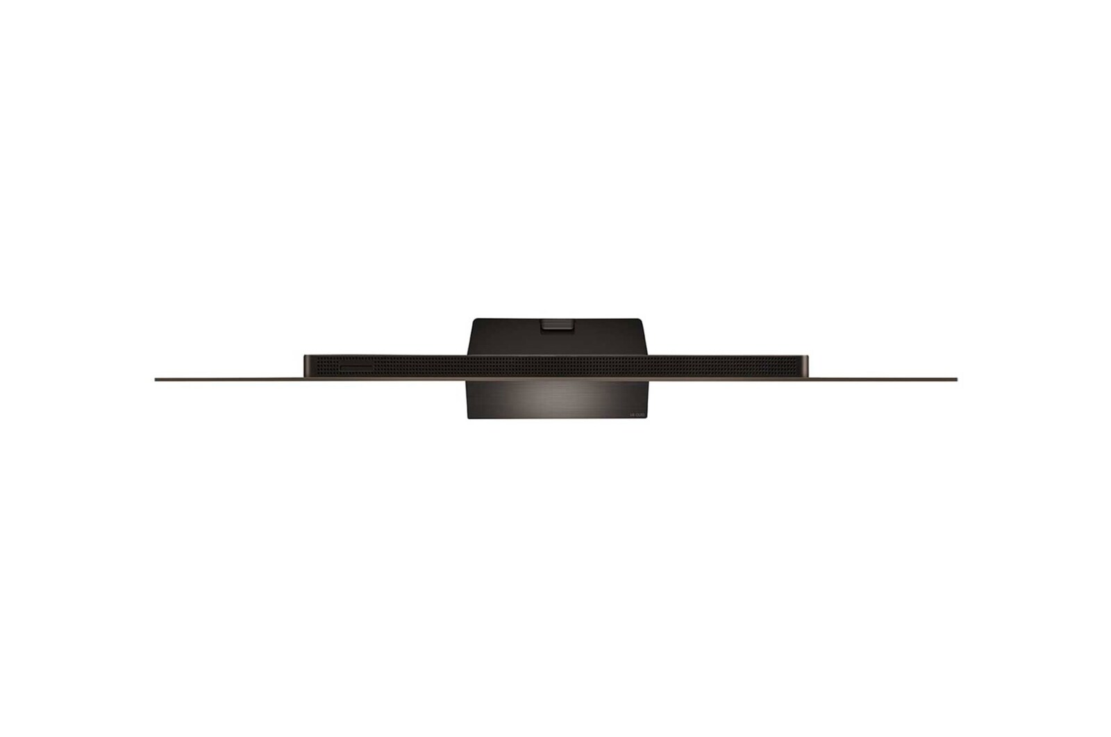 Un LG OLED evo M4 monté sur le mur d’un salon et un ordinateur portable sur une table devant lui, tous deux affichant le même jeu de course de voitures. Un gros plan d’une Zero Connect Box sur une table plus petite avec une console connectée en dessous. Un signal WiFi rouge et un faisceau de la même couleur s’étendent vers la TV. Les mots « SANS tracas » sont affichés dans le coin inférieur gauche.
