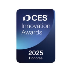 Badge Prix de l’innovation CES avec une citation du lauréat 2025.