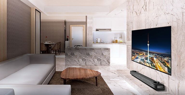 Un téléviseur qui ne fait plus qu'un avec le mur1