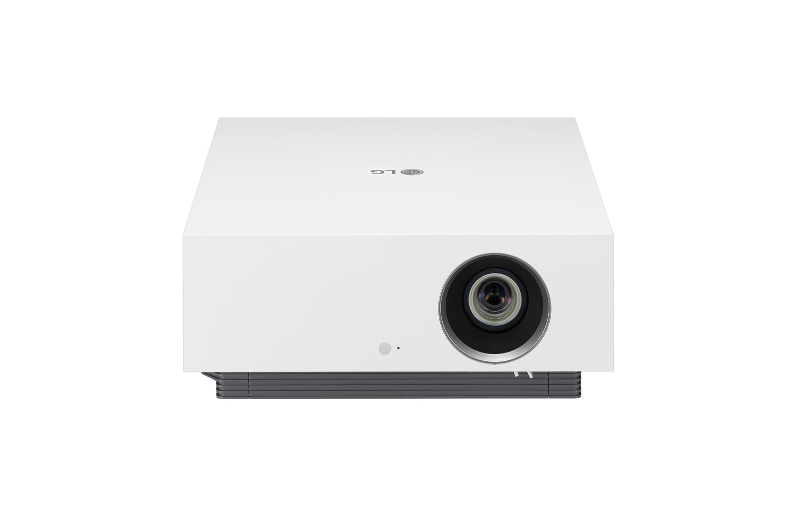 Vue avant de LG CineBeam HU810PW Projecteur laser 4K pour un home cinéma intelligent HU810PW