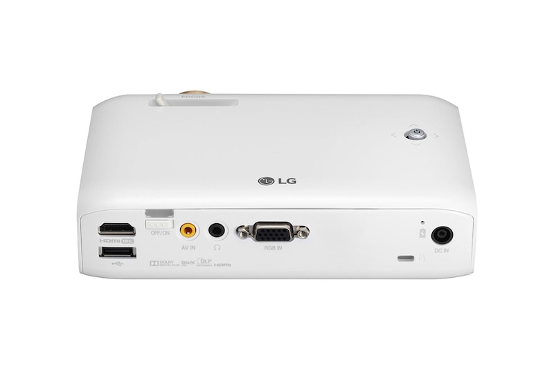 LG Projecteur LED ultra portable avec batterie intégrée et résolution HD 720p, PH510PG