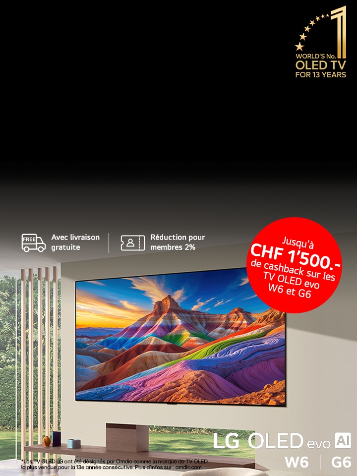OLED W6/G6 TV Cashback