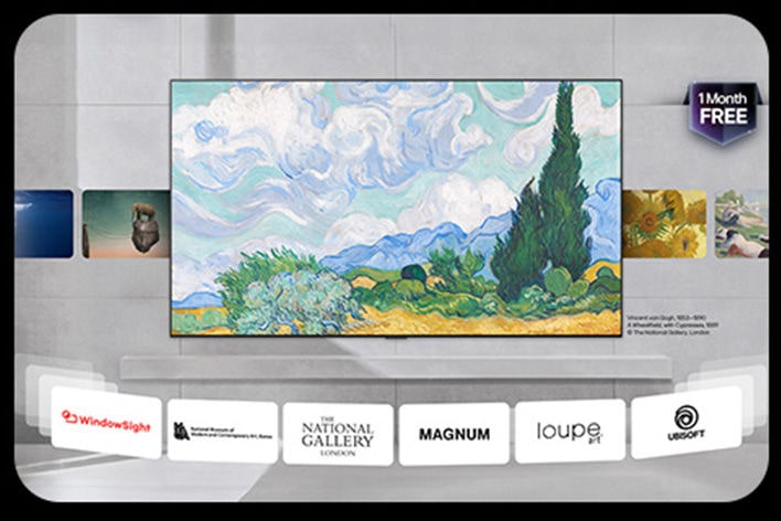 Un estilo de galería, incluso cuando está apagado