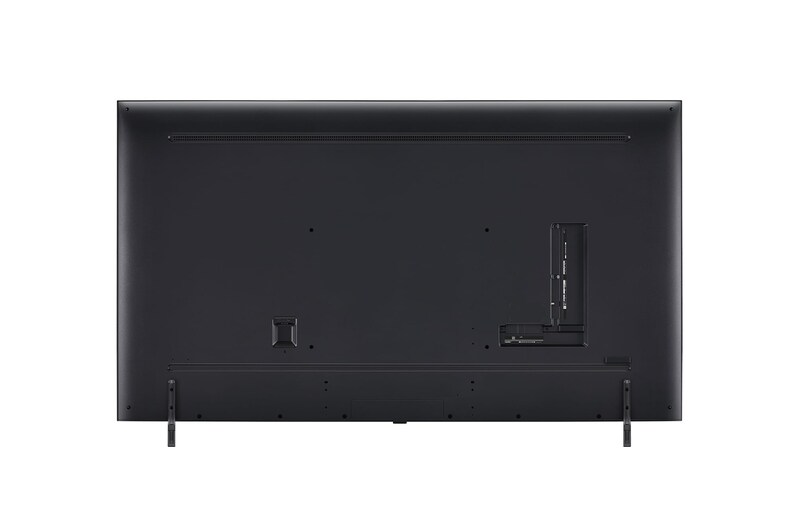 Rear view of LG QNED TV, QNED90
