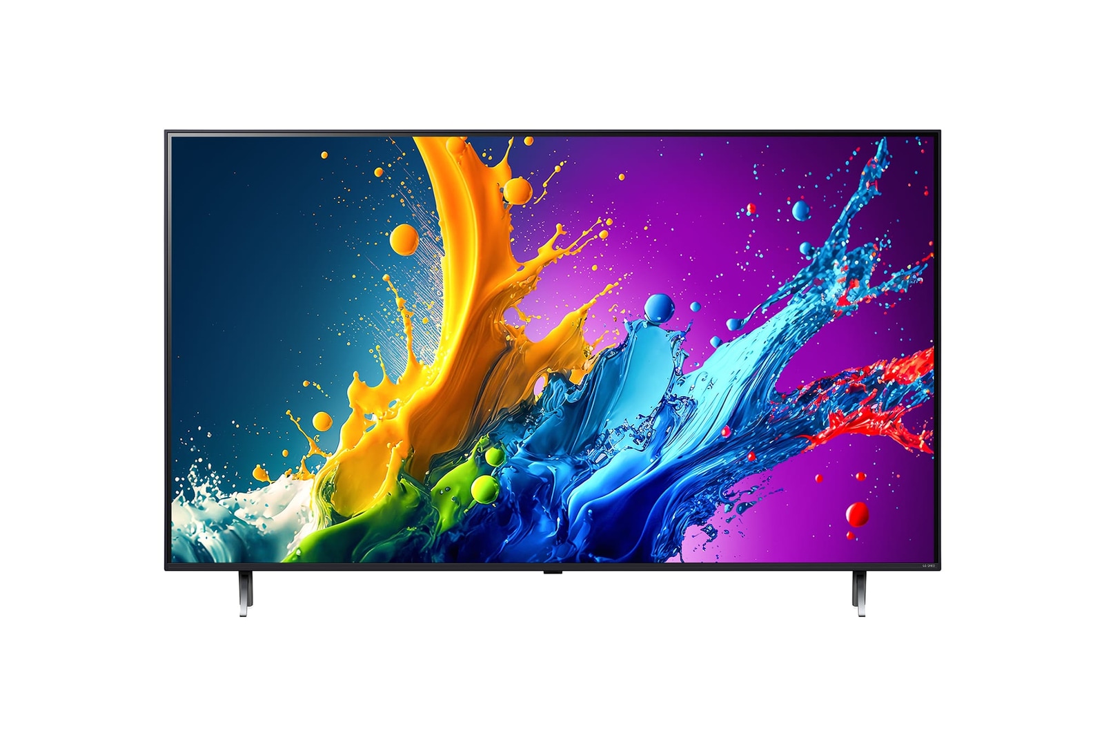 Front view of LG QNED TV, QNED90