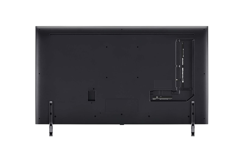 Rear view of LG QNED TV, QNED90