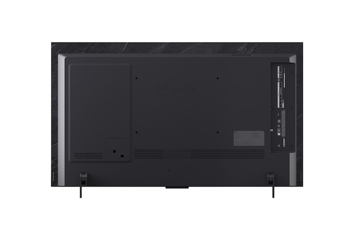 Vista trasera de la Smart TV LG OLED evo AI C5 4K.