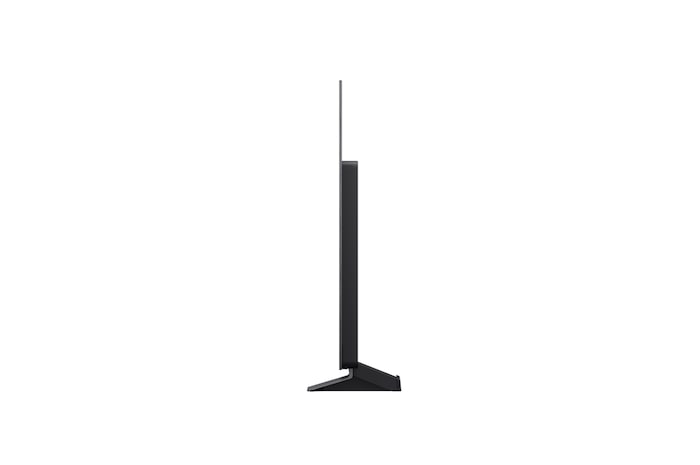 Vista lateral de la Smart TV LG OLED evo AI C5 4K.