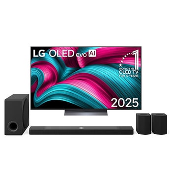 LG Soundbar de cine en casa LG de 9.1.5 canales con sonido envolvente y altavoces traseros S95TR