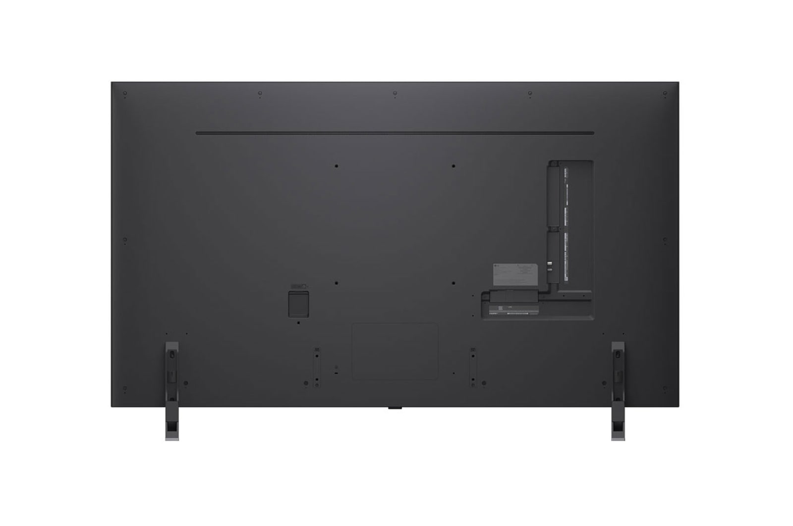 Vista posterior del TV LG QNED evo QNED85