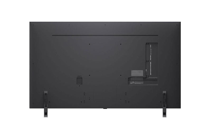 Vista posterior del TV LG QNED evo QNED85