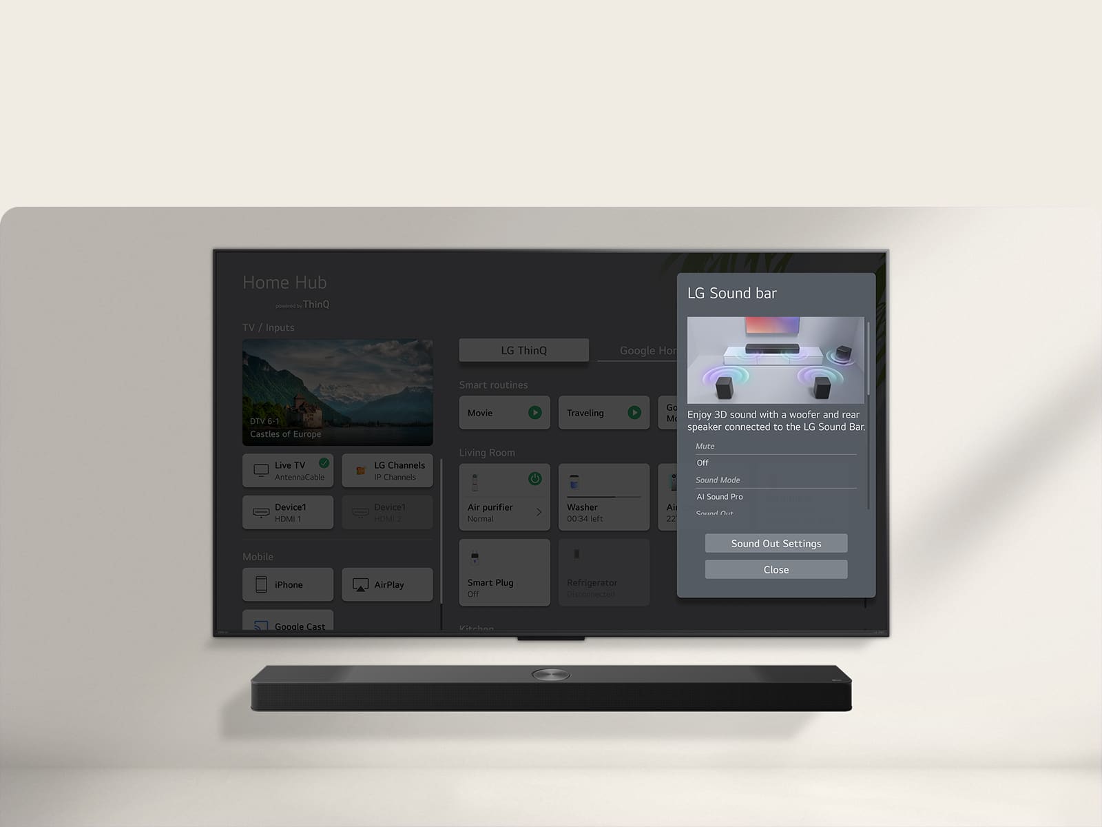 LG 75" QNED 4K HDTV WITH AI