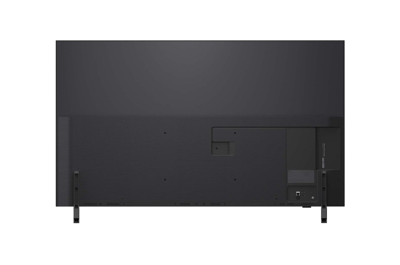 Vista trasera de la LG QNED82 TV