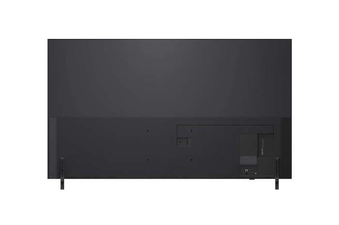 Vista trasera de la LG QNED82 TV