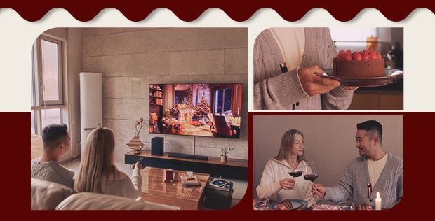 Imagen de una persona con electrodomésticos LG