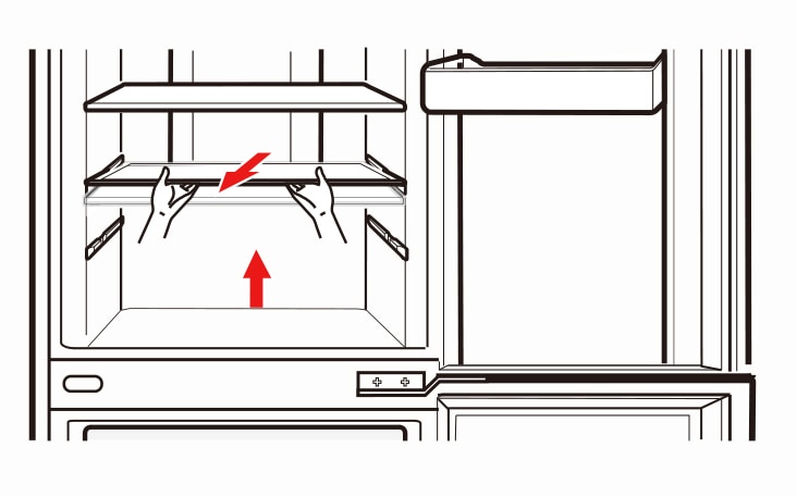 Levanta la tapa del cajón por la parte delantera y jálala para retirarla Para volver a instalar el cajón, sigue el procedimiento en orden inverso