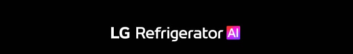 Logotipo de refrigerador LG AI con texto AI degradado