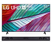 Tv + soundbar front view