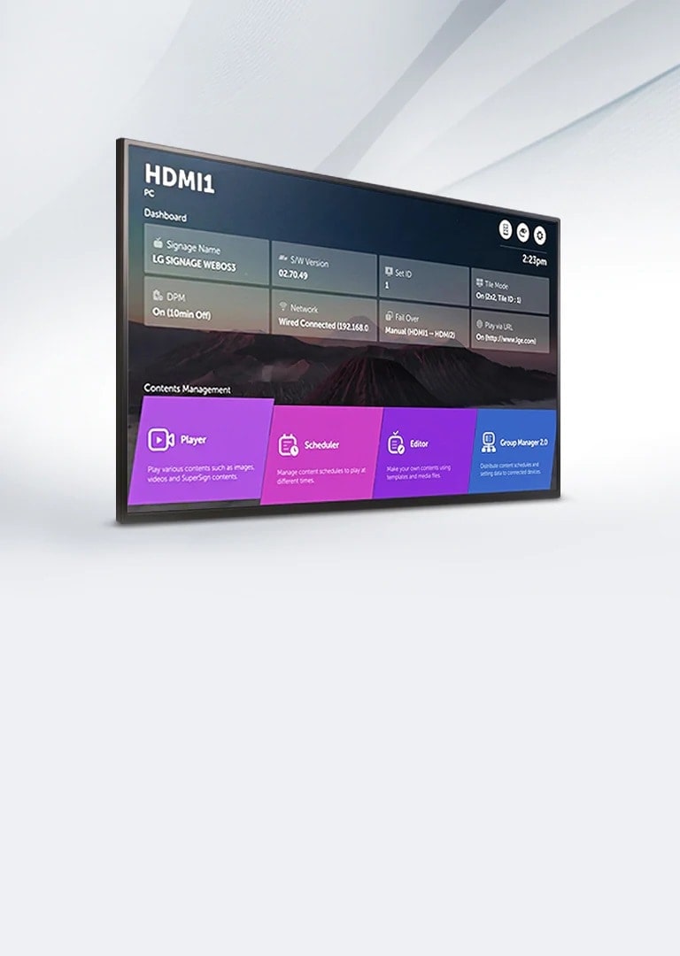 LG Smart Signage Platform webOS1