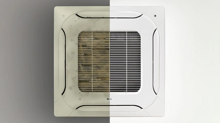 Image of an air conditioner and a remote control.