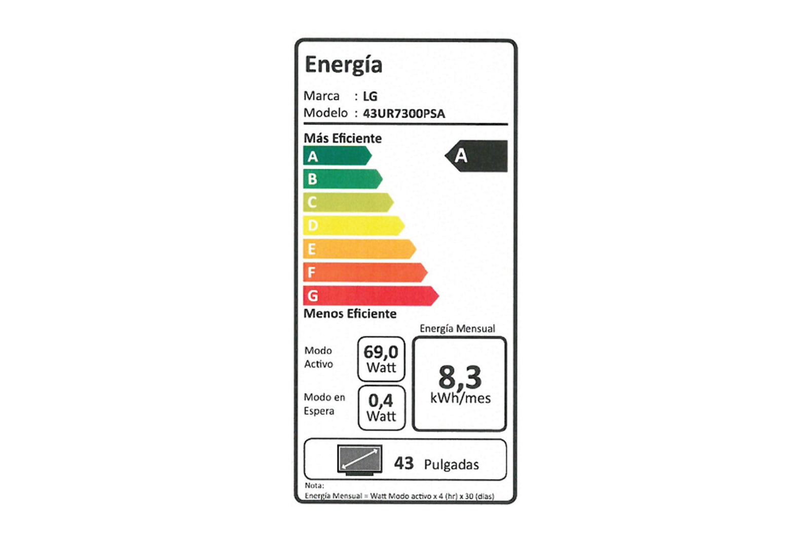 Energy label 