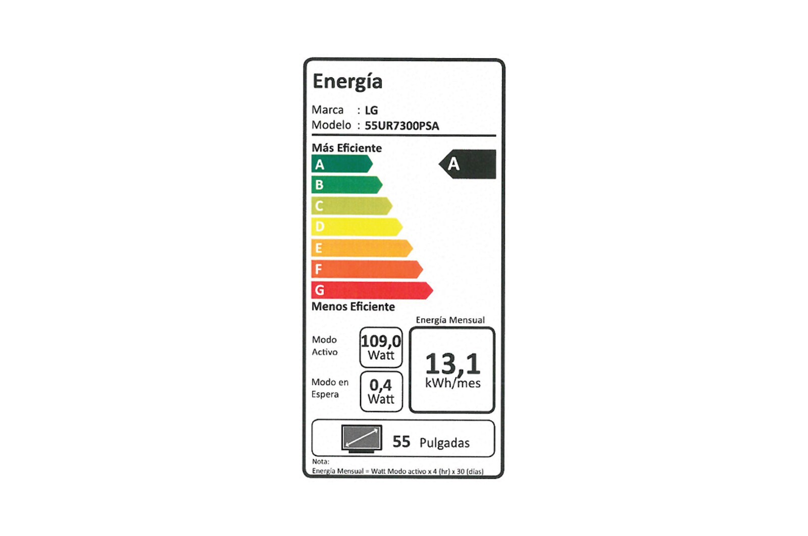 Energy label 