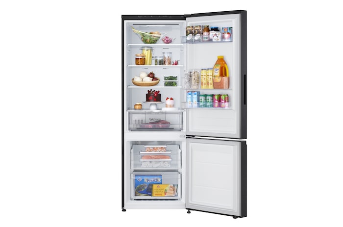 front view with different food