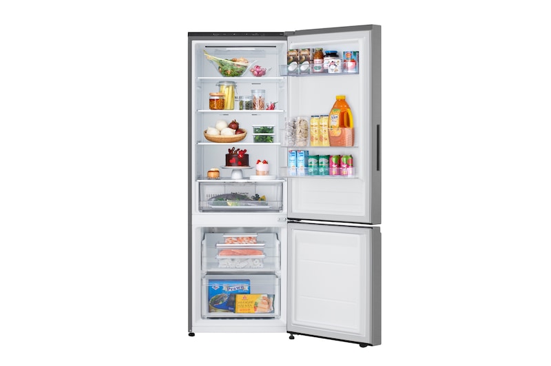 front view full door open with food