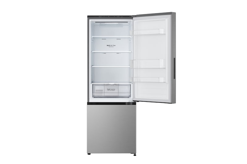 front view top door open without food