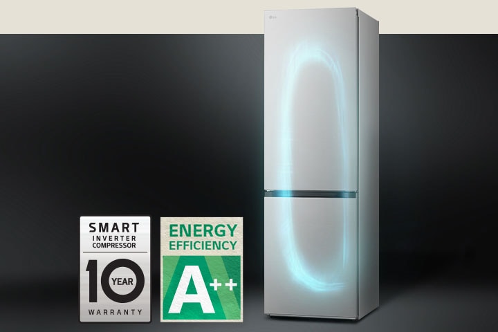 Refrigerador sistema refrigeración eficiente con compresor inverter inteligente y con garantía de 10 años del compresor.