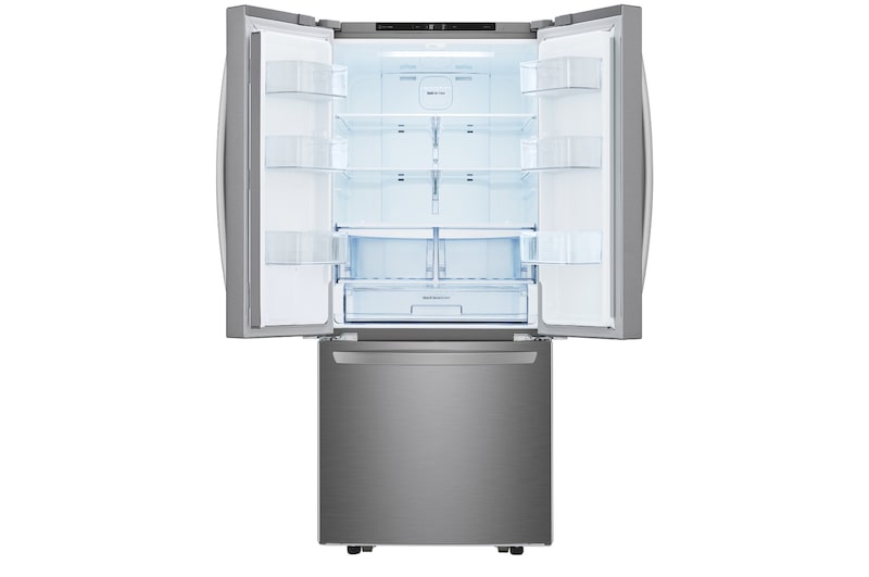 Front view open door empty