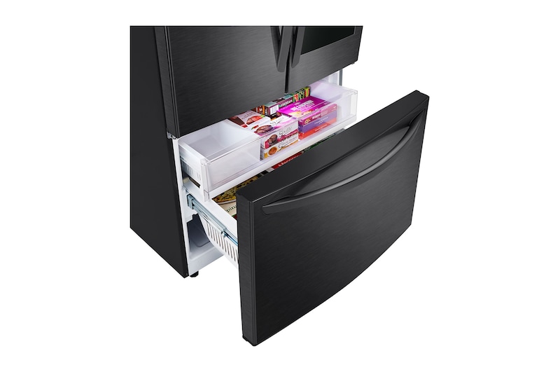 Freezer Drawer Angle Filled view