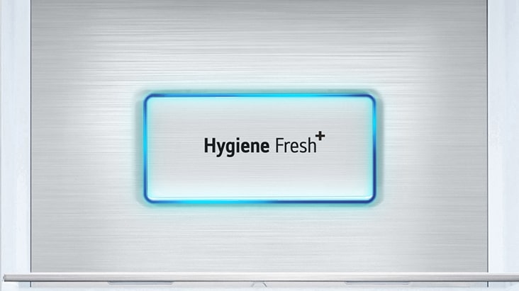 Vista de cerca de la función Hygiene Fresh+ ™ del frigorífico side by side de LG.