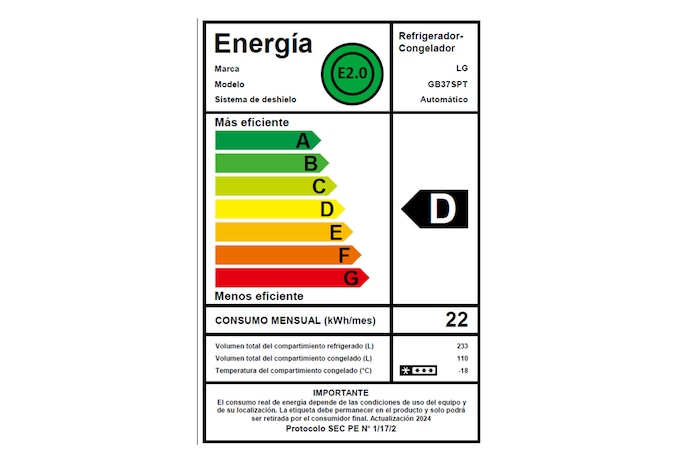 Energy label 