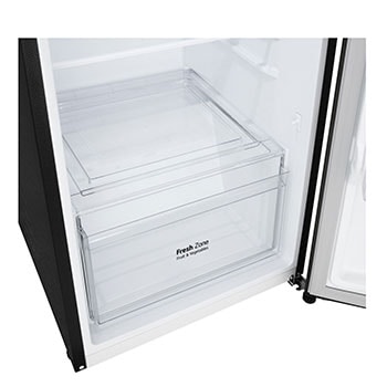 Fridge duct view of 217L Top Freezer Refrigerator Essence Matte Black with LinearCooling and Deodorizer.