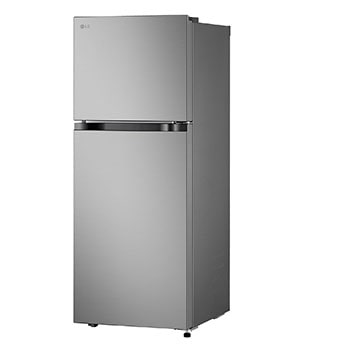 Right side view of 217L Top Freezer Refrigerator Essence Matte Black with LinearCooling and Deodorizer.