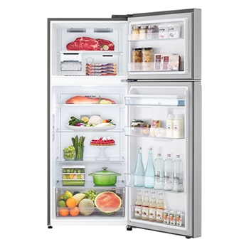 front view door open with food