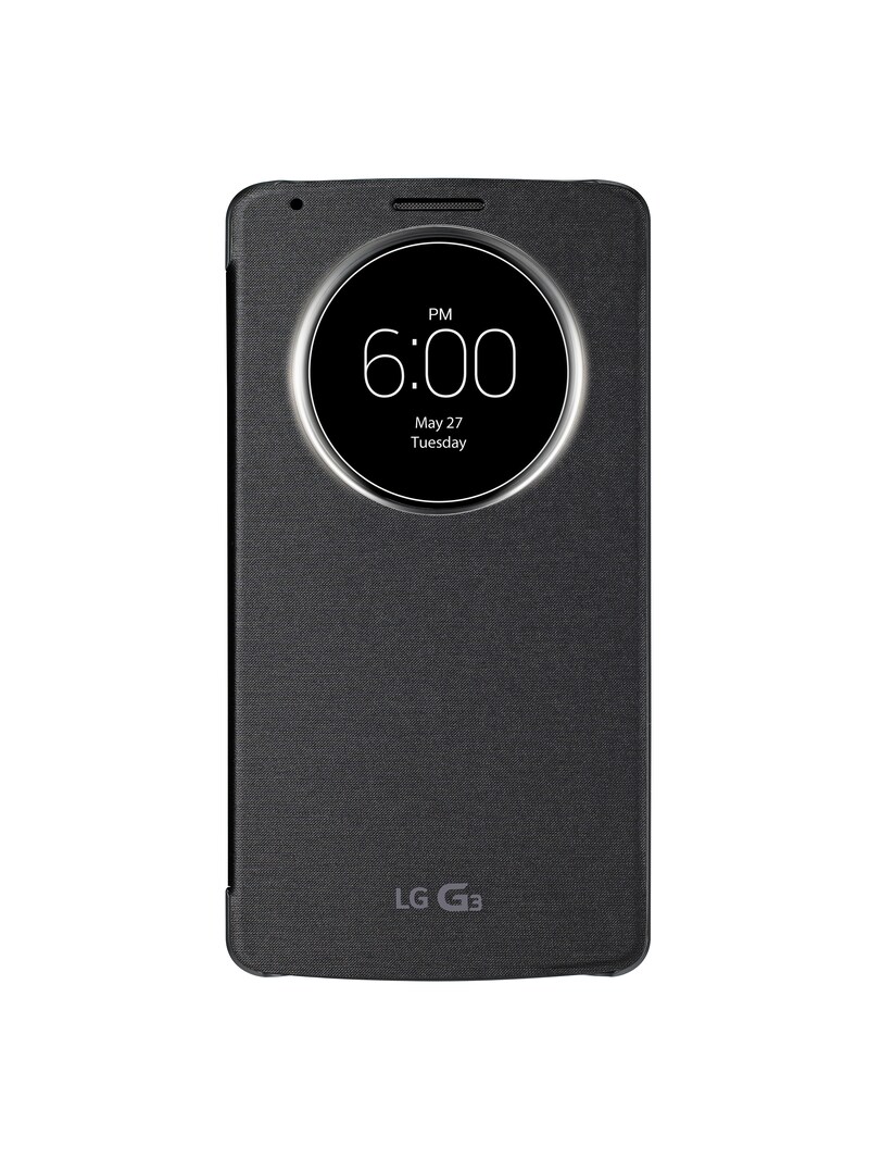 LG Funda Quick Circle Negra para LG G3, CCF-345G