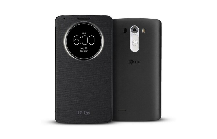 LG Funda Quick Circle Negra para LG G3, CCF-345G