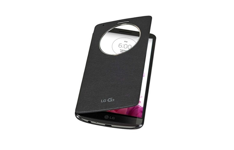 LG Funda Quick Circle Negra para LG G3, CCF-345G