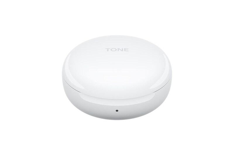 LG TONE Free FN6 - UVNano 99,9% Audífonos inalámbricos Bluetooth (TWS) con Meridian Sound, micrófono dual para trabajo / oficina en casa, compatible con iPhone / Android, carga inalámbrica y rápida., HBS-FN6
