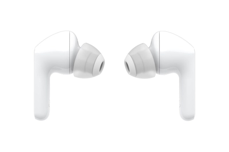 LG TONE Free FN6 - UVNano 99,9% Audífonos inalámbricos Bluetooth (TWS) con Meridian Sound, micrófono dual para trabajo / oficina en casa, compatible con iPhone / Android, carga inalámbrica y rápida., HBS-FN6