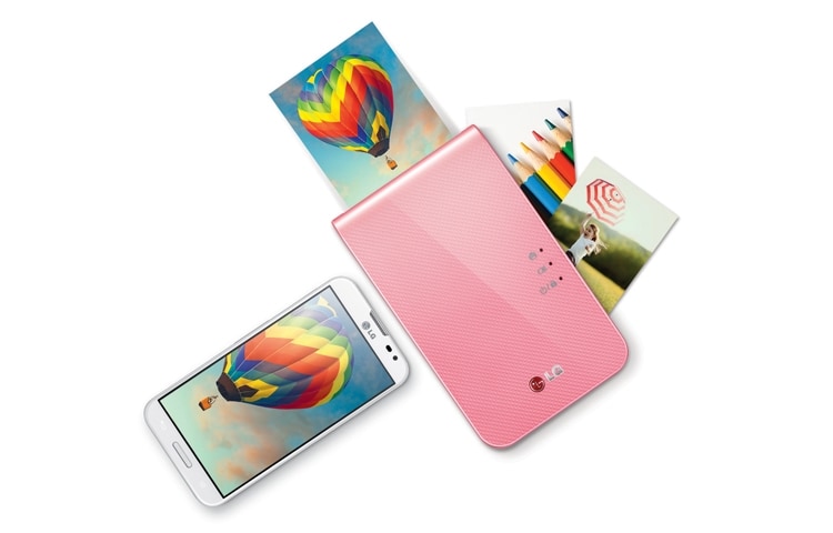 LG Impresora de bolsillo con tecnología Zink (sin tinta), soporte para Bluetooth, función de generador de código QR y NFC. Compatible con Android e iOS, PD239P