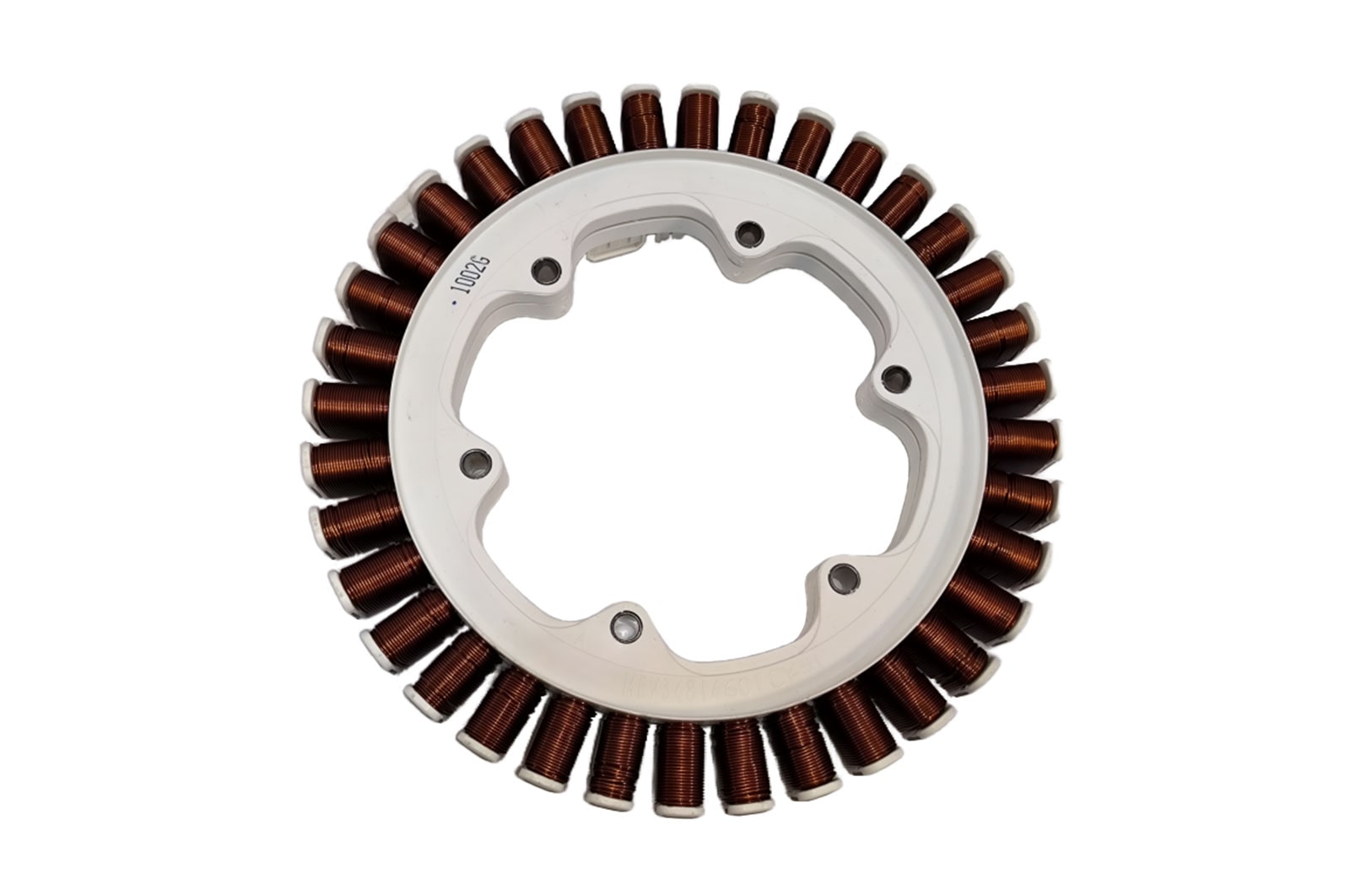 Front view of stator