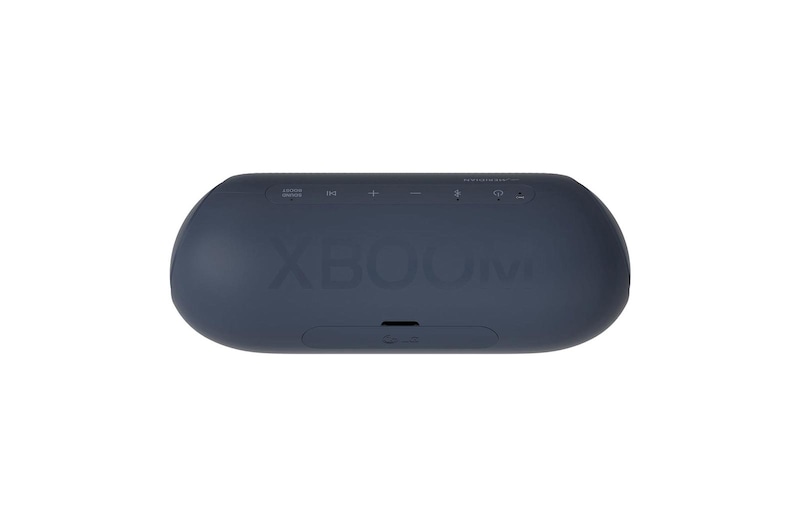 LG XBOOM Go PL5 Parlante Bluetooth inalámbrico portátil con hasta 18 horas de batería, IPX5 resistente al agua, Sound Boost para exteriores., PL5