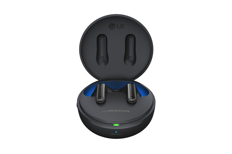 LG TONE Free FP9 – UVNano 99,9%, Audífonos inalámbricos Bluetooth con Meridian Sound, compatible con iPhone / Android, TONE-FP9