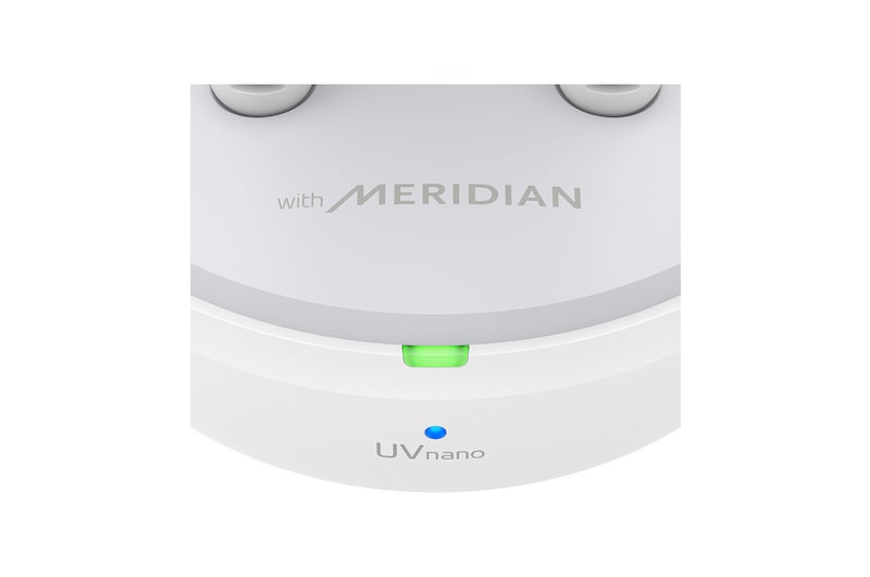 LG TONE Free FP9W – UVNano 99,9%, Audífonos inalámbricos Bluetooth (TWS) con Meridian Sound, micrófono dual para trabajo / oficina en casa, compatible con iPhone / Android, carga inalámbrica y rápida, TONE-FP9W