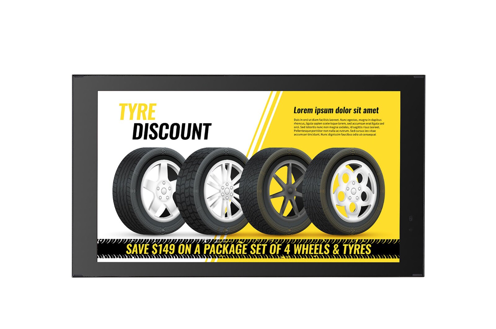 Vista frontal de Pantalla para exterior FHD con clasificación IP de 1500 nits 22XE1J-B