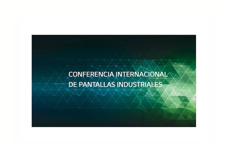 Vista frontal de Video Wall con bisel delgado FHD de 55" y 700 nits GPEJ100-GN